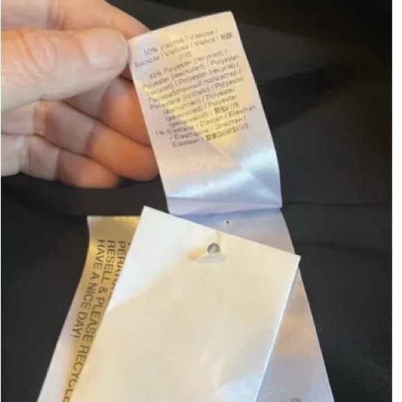 New with tags Ganni melange black midi dress - Picture 6 of 6